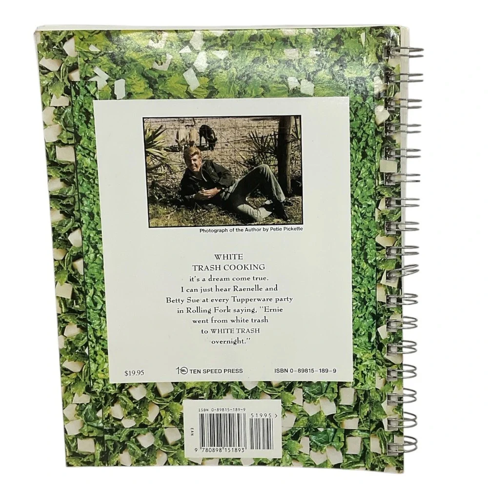 White Trash Cooking by Ernest Mickler 1986‎ Spiral Bound Cookbook Humor